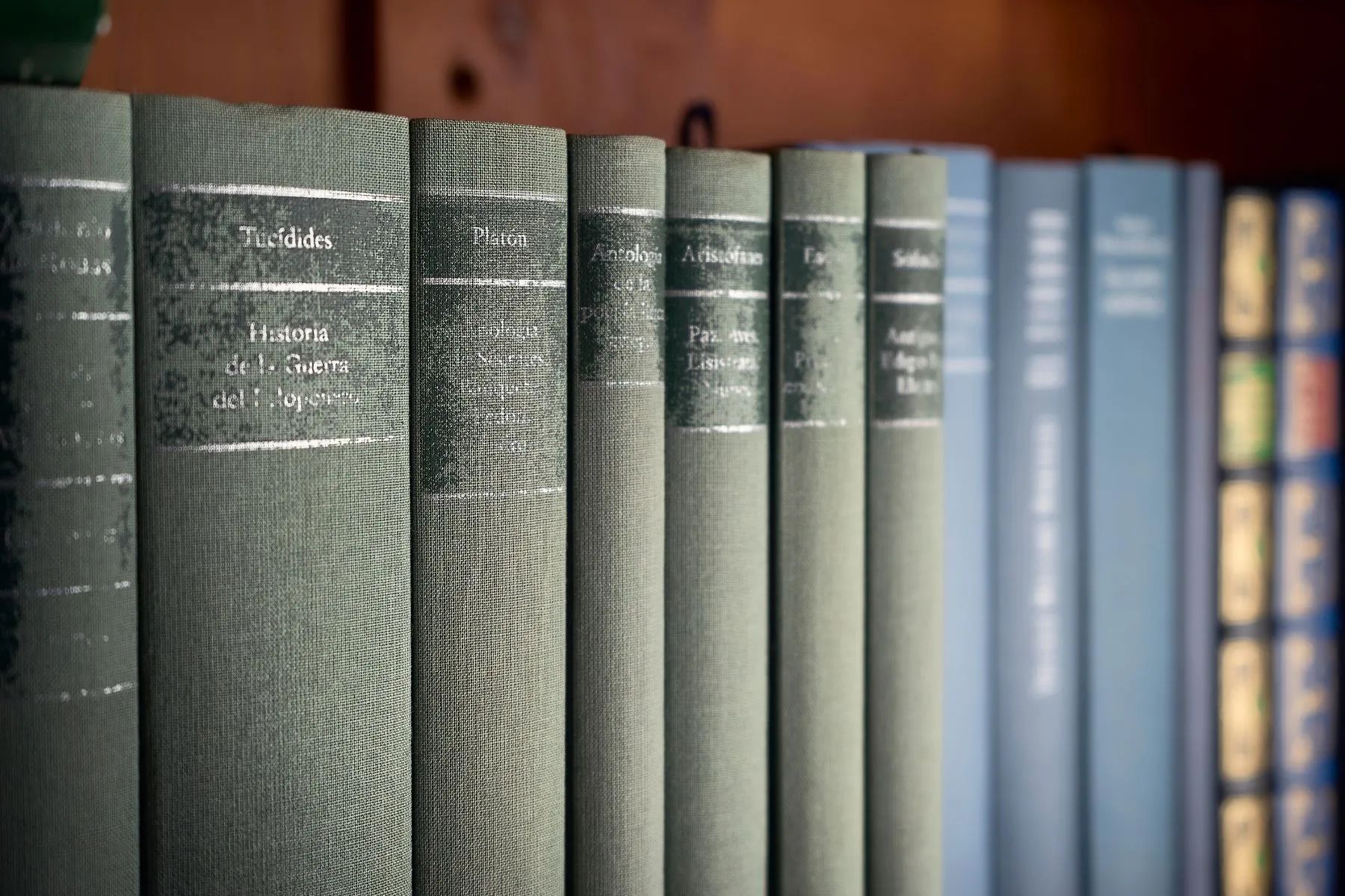 Books on a book shelf