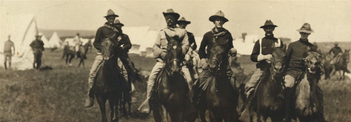 Theodore Roosevelt Jr. on horseback
