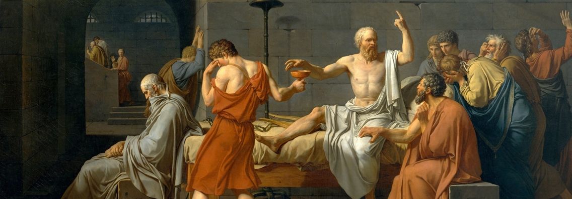 The Death of Socrates painting